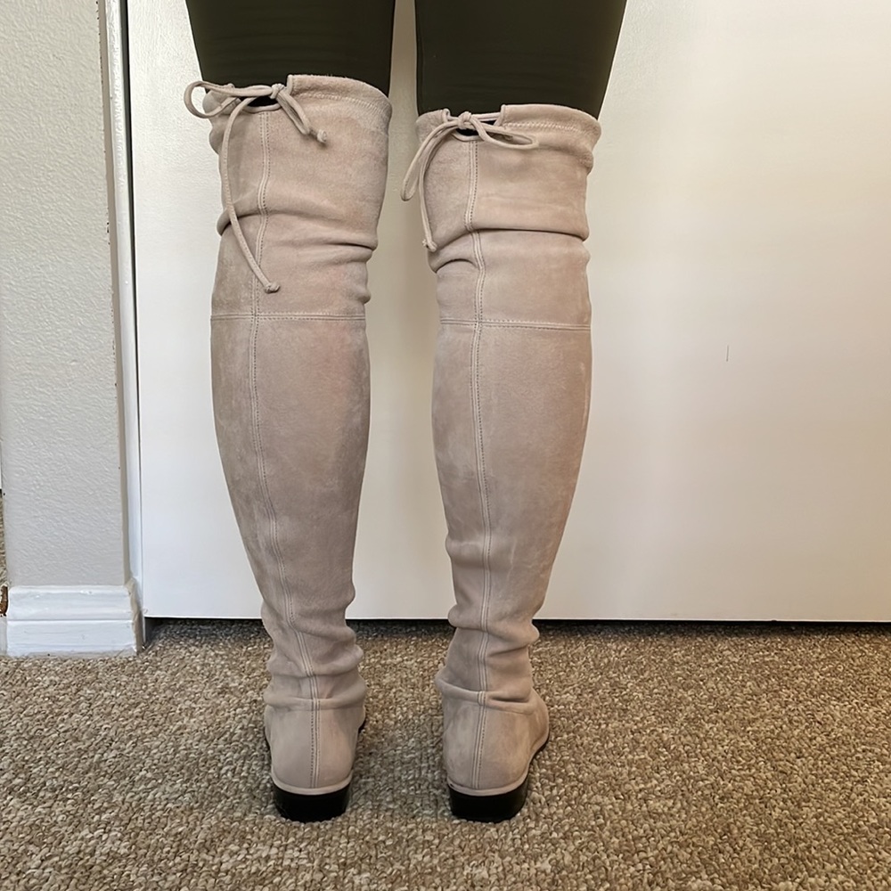 New! Stuart Weitzman Pebble Suede Lowland Boot, Size 6 - Picture 5 of 5